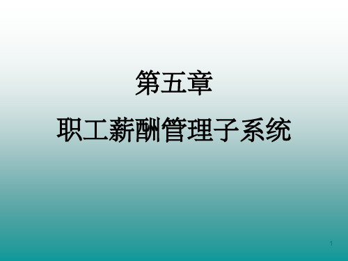 会计信息系统 会计信息系统 第五章PPT课件