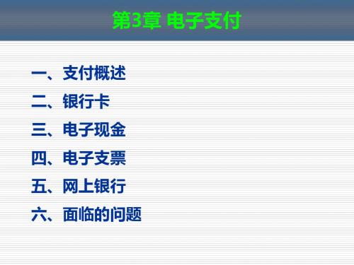 第3章电子支付-PPT精品文档