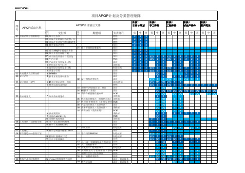 《项目APQP计划》