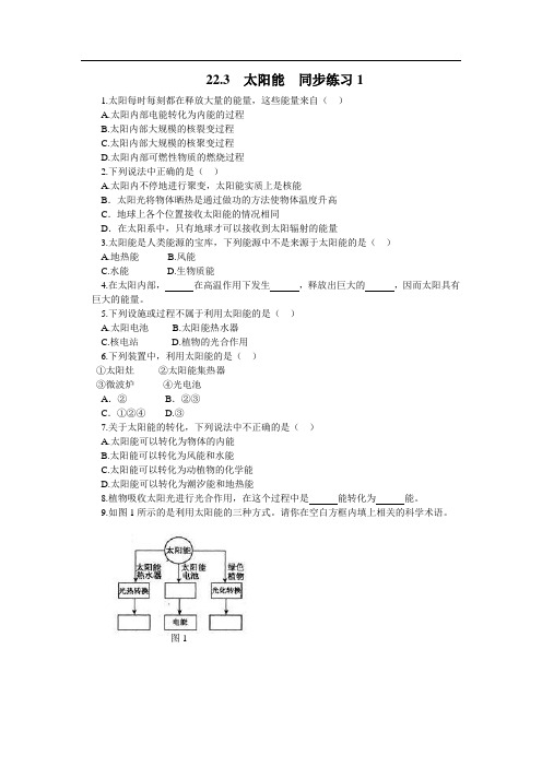 人教版物理 九年级全一册22