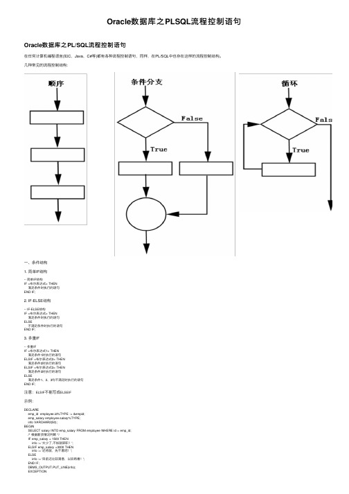 Oracle数据库之PLSQL流程控制语句