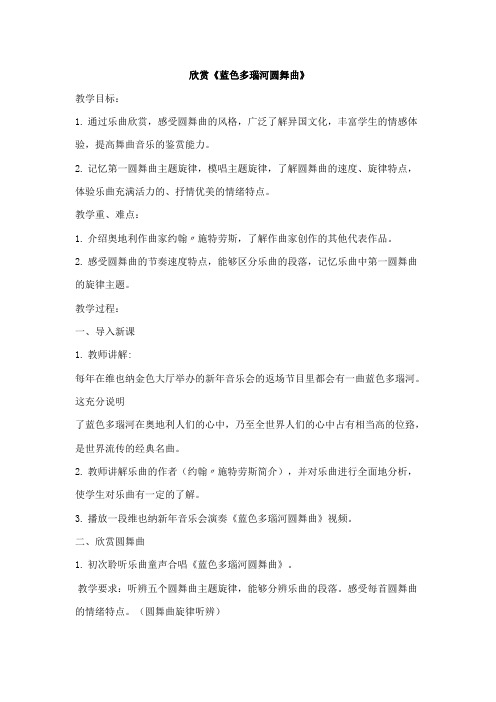 蓝色多瑙河圆舞曲