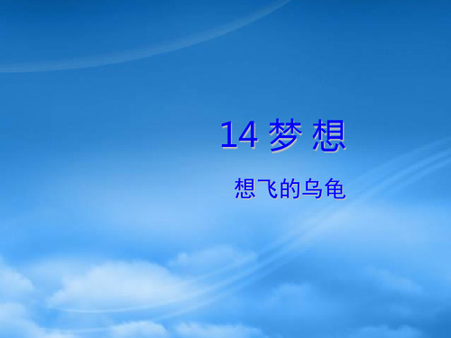 一级语文下册 第11单元 愿望《想飞的乌龟》课件2 北师大(通用)