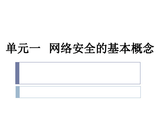 网络安全的基本概念