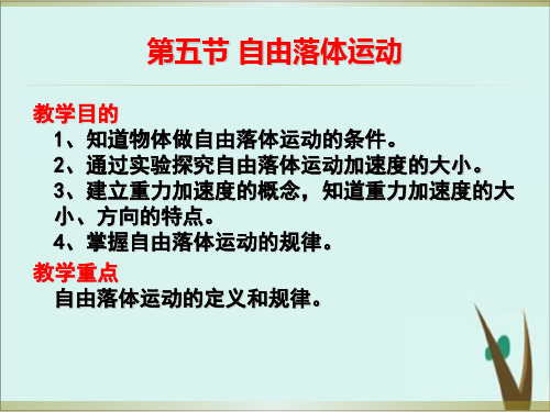 《自由落体运动》人教版高中物理优秀课件3