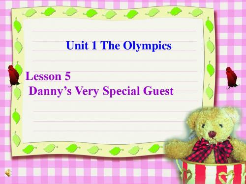 Unit 1 The Olympics(lesson5 The Olympics)课件(冀教版九年级上册)