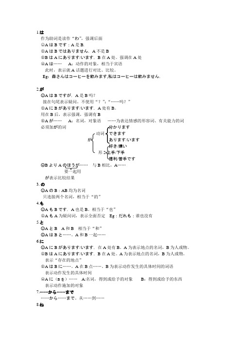 初上前十课助词