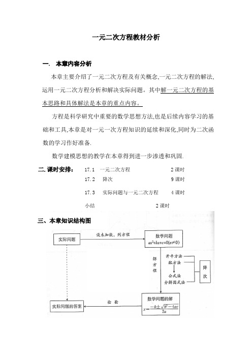 一元二次方程教材分析