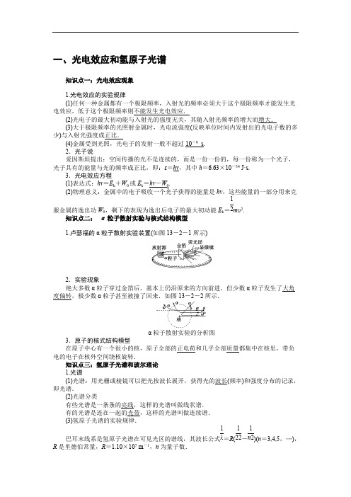 (完整版)高中物理光电效应知识点,推荐文档