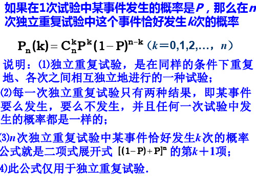 高二数学独立重复试验(PPT)5-3