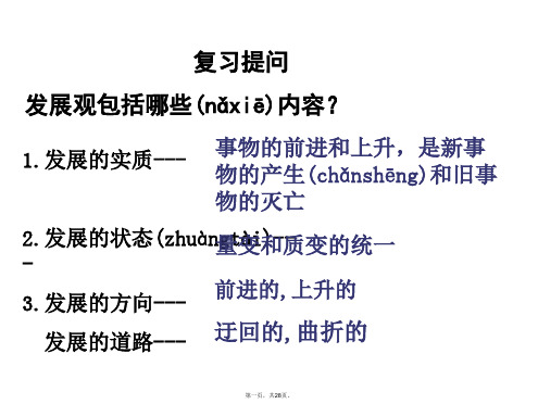 高中政治必修生活与哲学第十课第一框树立创新意识是唯物辩证法的要求课件张