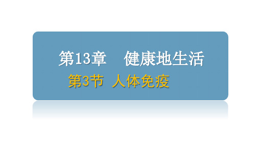 13.3  人体免疫  课件-北师大版生物七年级下册