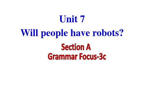 Unit7SectionAGrammarFocus3c课件人教版八年级英语上册