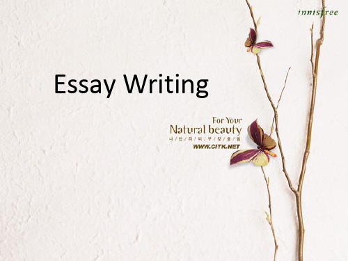 essay-writing-英文写作课件