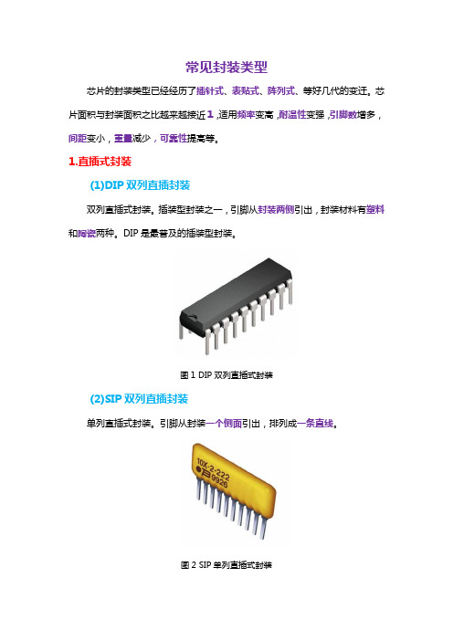 常见封装类型