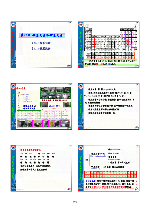 22 镧系元素和锕系元素