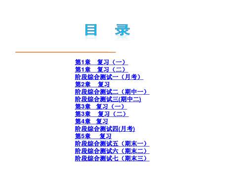 沪科版七年级数学上册全册复习课件(共231张PPT)