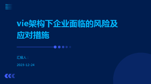 vie架构下企业面临的风险及应对措施