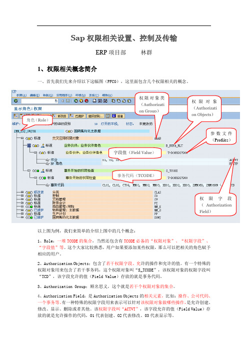 SAP权限相关设置、控制及传输_20100516_v1.0