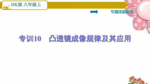 沪科版八年级物理上册专训10   凸透镜成像规律及其应用