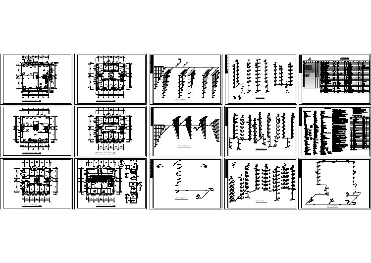 一整套公寓给排水系统cad施工设计图纸