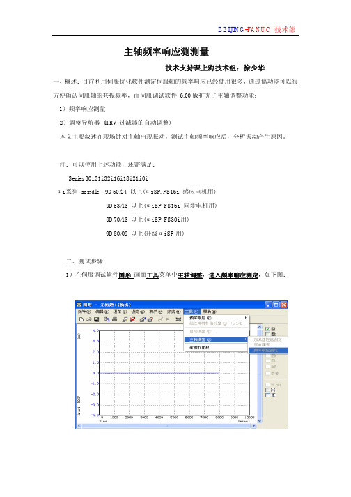 主轴频率响应的测量