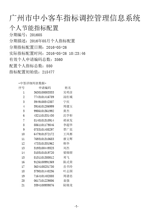 广州市中小客车指标调控管理信息系统