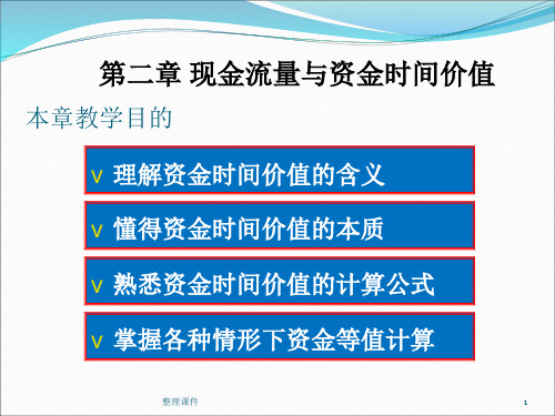 工程经济学第二章现金流量与资金时间价值