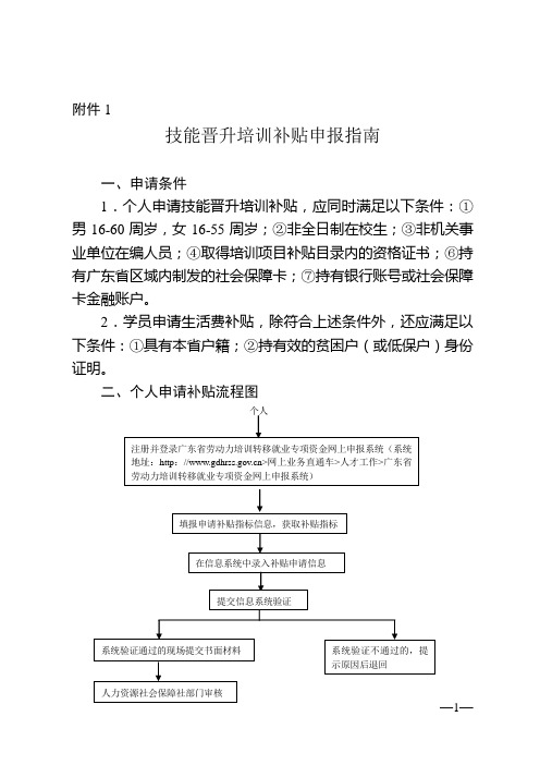 关于进一步落实劳动力技能晋升培训政策的意见(附件1-7)