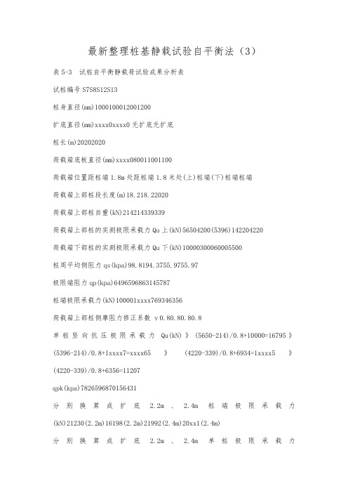 最新整理桩基静载试验自平衡法3.docx