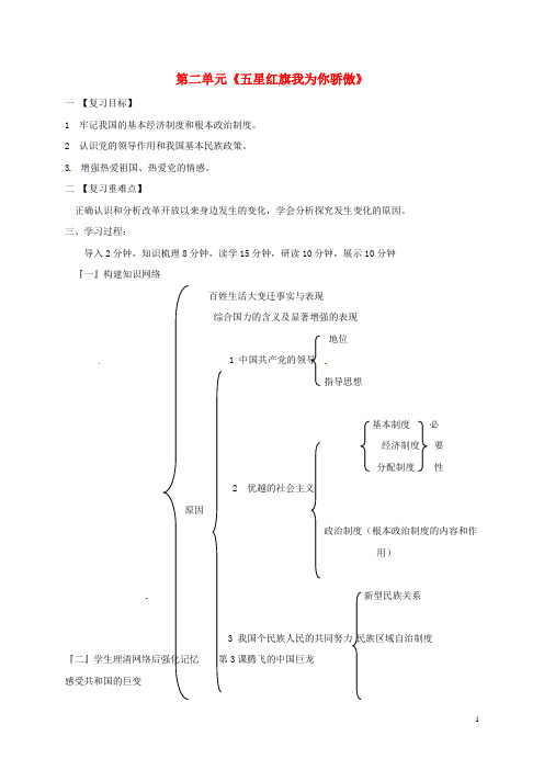 河北省石家庄九年级政治全册 第2单元《五星红旗我为你