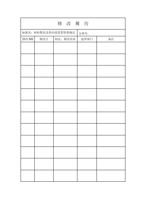 材料暂估及供应商发票管理规定