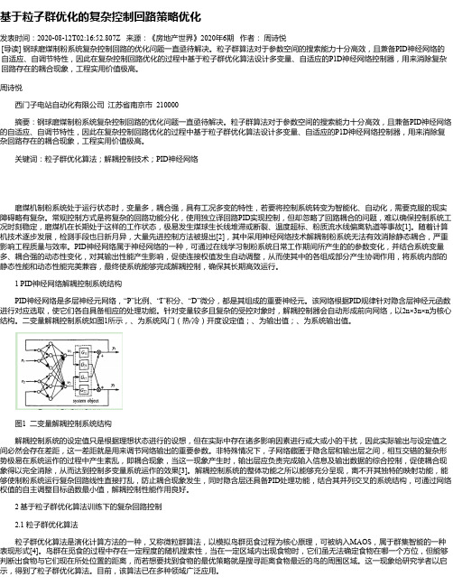 基于粒子群优化的复杂控制回路策略优化