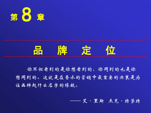 《市场营销管理：需求的创造与传递》第5版课件第8章