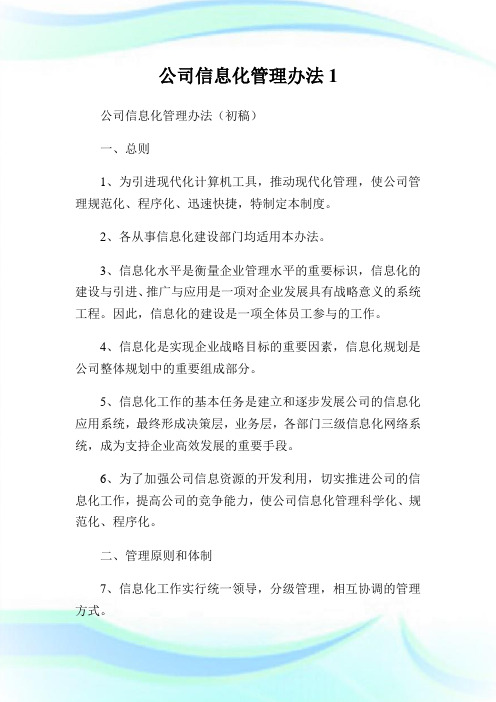 公司信息化管理办法1通用.doc