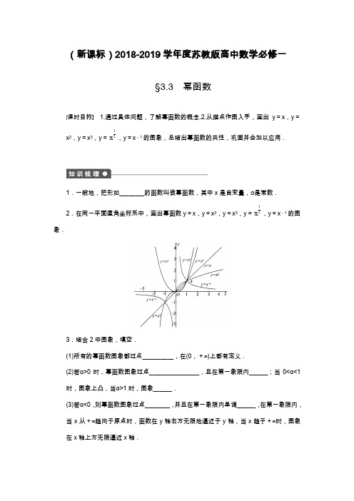 2019—2020年苏教版高中数学必修一《幂函数》课时练习及解析.docx