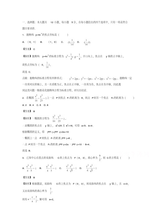 2017-2018学年高二上学期期中数学试卷(理科)