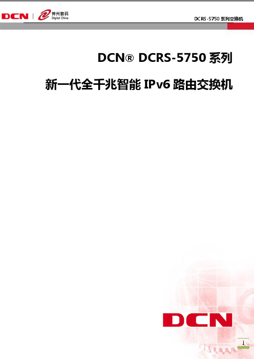 神州数码DCRS-5750系列交换机市场宣传彩页