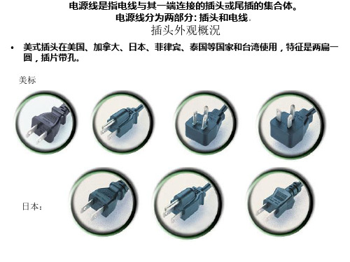 电源插头标准资料ppt课件