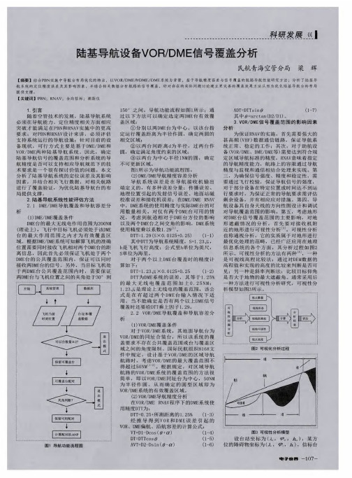 陆基导航设备VOR／DME信号覆盖分析