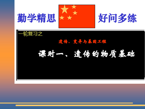 核苷酸的结构五碳糖核糖脱氧核糖含氮碱基