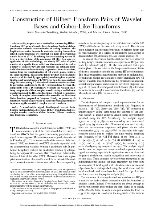 Construction of Hilbert Transform Pairs of Wavelet