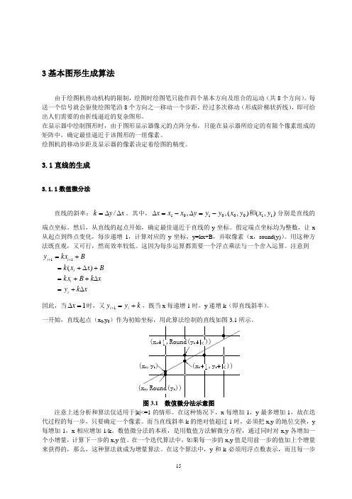 1-03基本图形生成算法