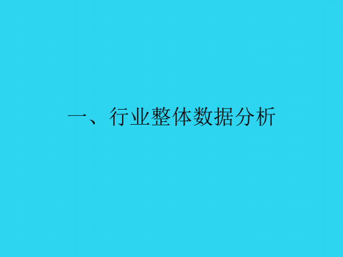 【全面版】淘宝行业数据—行业数据分析报告【ppt】PPT文档