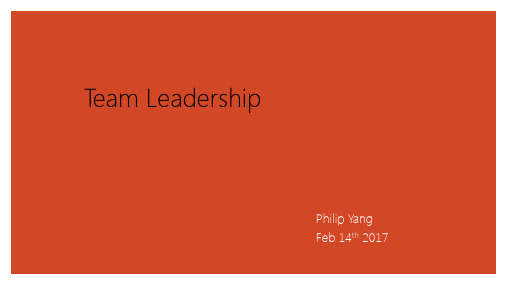 Team Leadership(中文)