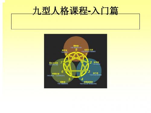 九型人格课程-入门篇(PPT33张)