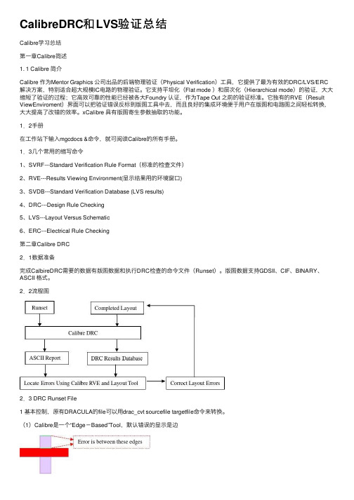 CalibreDRC和LVS验证总结