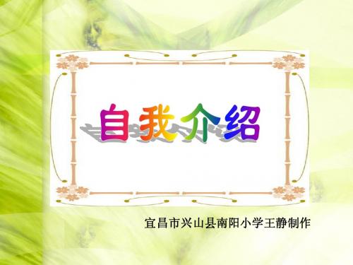 自我介绍