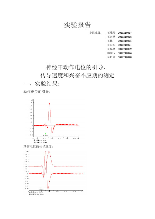 人体机能实验报告