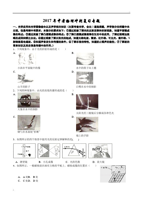 2017年中考物理冲刺专题复习